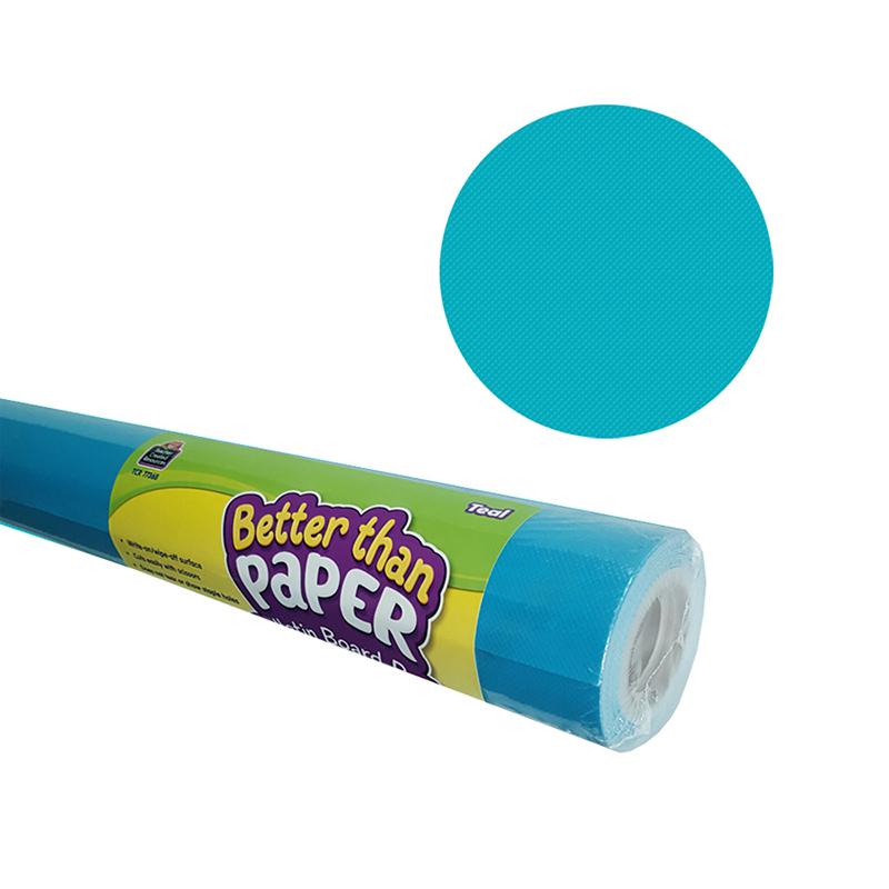 Better Than Paper Bulletin Board Roll, 4' x 12', Teal, 4 Rolls