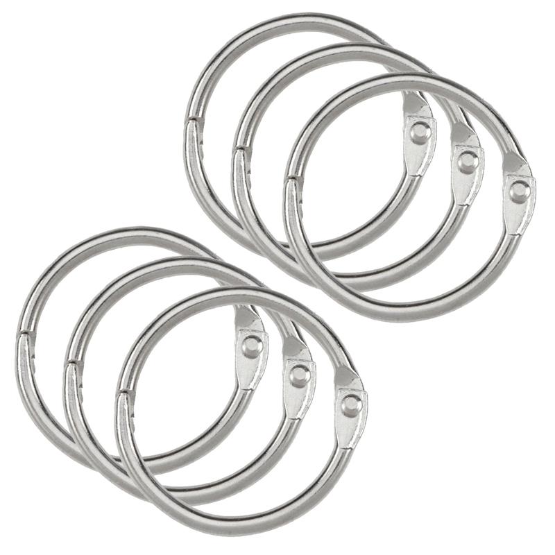 Binder Rings, 1.5", 6 Per Pack, 6 Packs