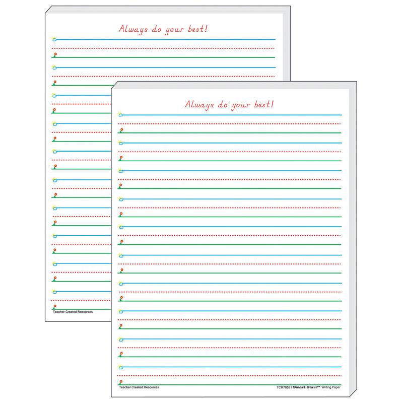 Smart Start 1-2 Writing Paper: 100 Sheets Per Pack, 2 Packs