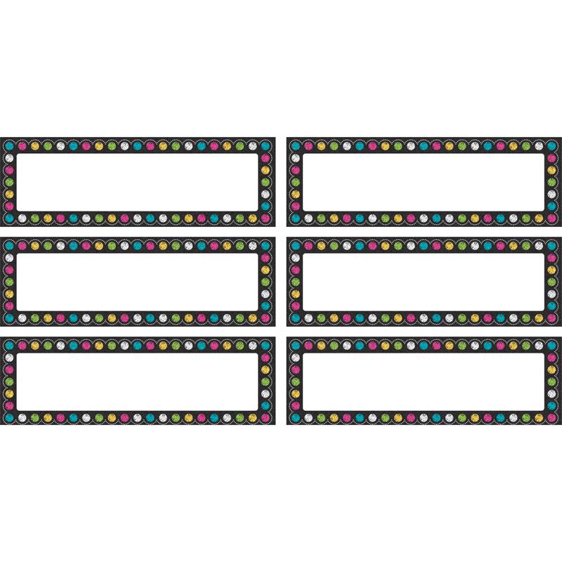 Chalkboard Brights Labels Magnetic Accents, 20 Per Pack, 3 Packs