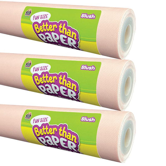 Fun Size Better Than Paper Bulletin Board Roll, 18" x 12', Blush, Pack of 3