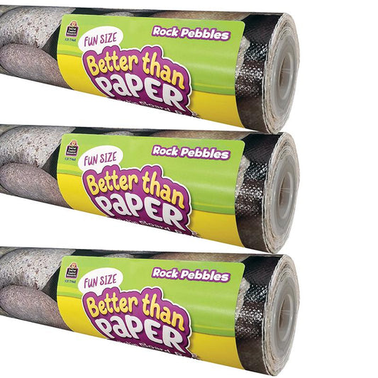 Fun Size Better Than Paper Bulletin Board Roll, Rock Pebbles, Pack of 3