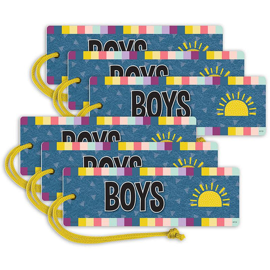 Oh Happy Day Magnetic Boys Pass, Pack of 6