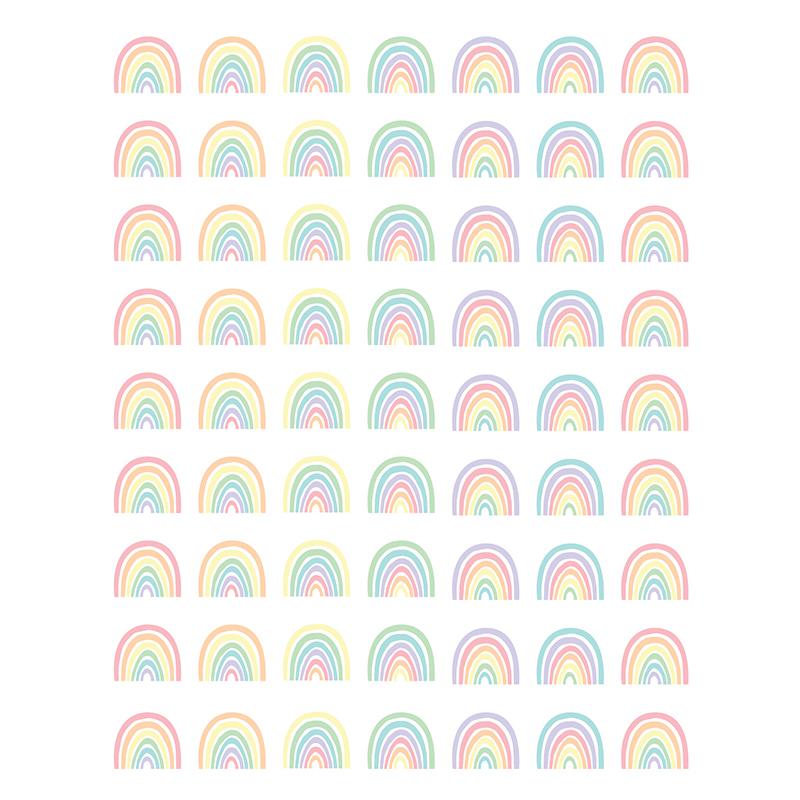 Pastel Pop Rainbows Mini Stickers, 378 Per Pack, 12 Packs