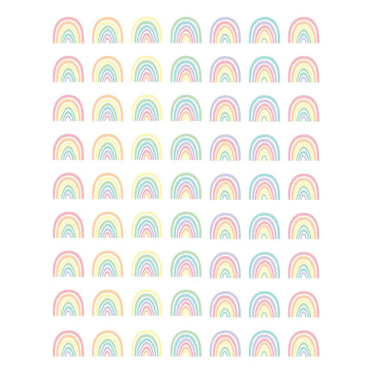 Pastel Pop Rainbows Mini Stickers, 378 Per Pack, 12 Packs