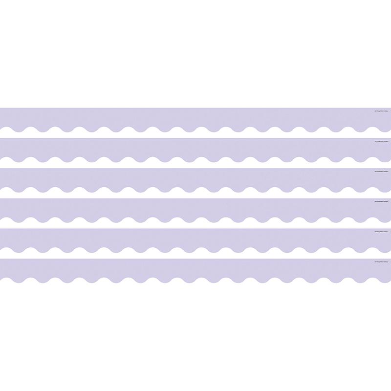 Lavender Scalloped Border Trim, 35 Feet Per Pack, 6 Packs