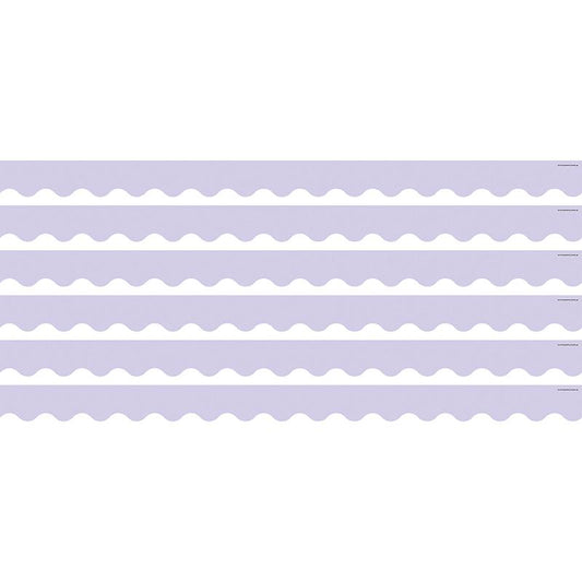 Lavender Scalloped Border Trim, 35 Feet Per Pack, 6 Packs