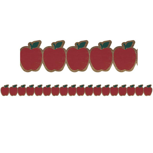 Home Sweet Classroom Apples Die-Cut Border Trim, 35 Feet Per Pack, 6 Packs