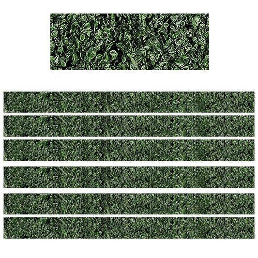 Modern Farmhouse Boxwood Straight Border Trim, 35 Feet, 6 Packs