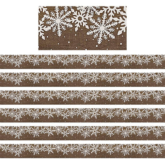 Home Sweet Classroom Winter Straight Border Trim, 35 Feet Per Pack, 6 Packs