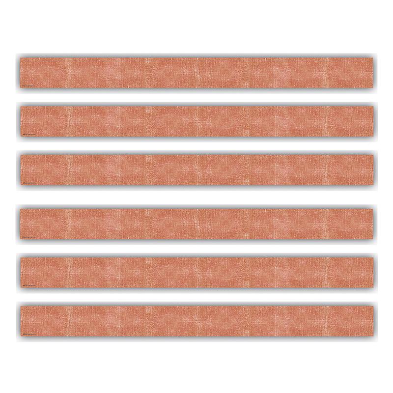 Moving Mountains Terra Cotta Straight Border Trim, 35 Feet Per Pack, 6 Packs