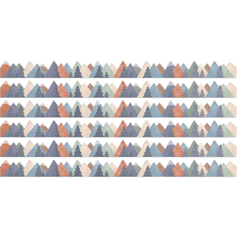 Moving Mountains Die-Cut Border Trim, 35 Feet Per Pack, 6 Packs