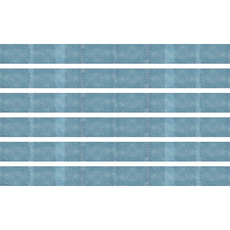 Moving Mountains Blue Straight Border Trim, 35 Feet Per Pack, 6 Packs