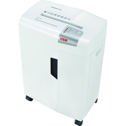 HSM shredstar X12 - 5/32" x 1 7/16" + Sep. CD Cutting unit - Particle Cut - 12 Per Pass - for shredding CD, DVD, Paper, Credit Card, Paper Clip, Staples - 0.156" x 1.438" Shred Size - P-4/O-1/T-2/E-2/