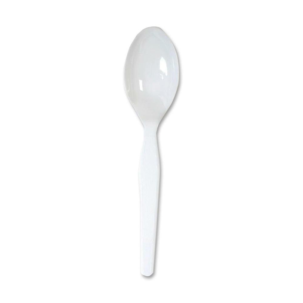 Dixie Medium-weight Disposable Teaspoons by GP Pro - 1000/Carton - Teaspoon - 1 x Teaspoon - White