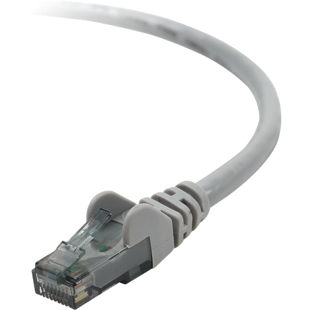 Belkin Cat.6 UTP Patch Cable - RJ-45 Male Network - RJ-45 Male Network - 7ft - Gray