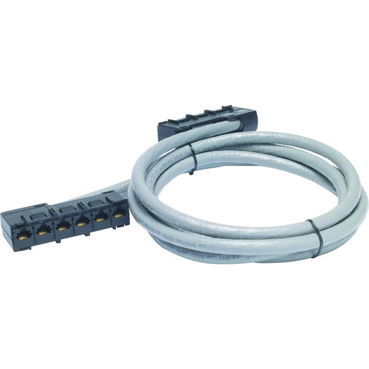 APC Cat5e CMR Data Distribution Cable - RJ-45 Female - RJ-45 Female - 47ft - Gray