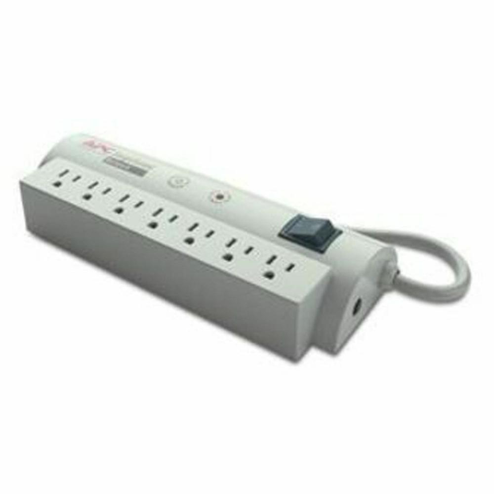 APC by Schneider Electric SurgeArrest Network 7 Outlets 120V - 7 x NEMA 5-15R - 1680 J - 120 V Input - 120 V AC Output - 6 ft