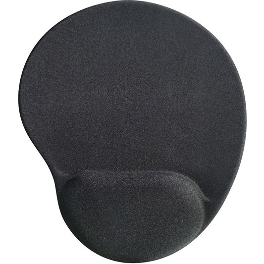 Compucessory Gel Mouse Pads - 9" x 10" x 1" Dimension - Black - Gel - 1 Pack