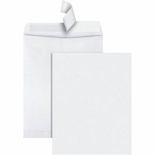 Quality Park 12 x 15-1/2 Catalog Mailing Envelopes with Redi-Strip&reg; Self-Seal Closure - Catalog - #15 1/2 - 12" Width x 15 1/2" Length - 28 lb - Peel & Seal - Wove - 100 / Box - White