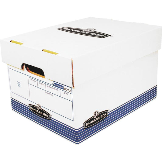 Bankers Box R-Kive Offsite File Storage Box - Internal Dimensions: 12" Width x 15" Depth x 10" Height - External Dimensions: 12.9" Width x 16.6" Depth x 10.3" Height - Lift-off Closure - Stackable - W