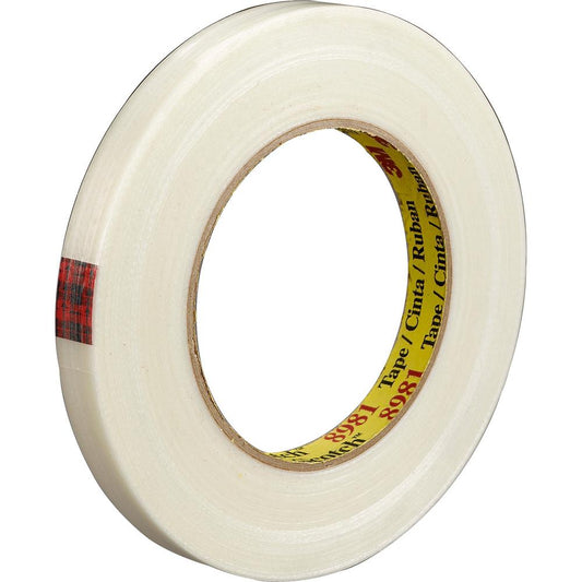 Scotch Premium-Grade Filament Tape - 60 yd Length x 0.75" Width - 6.6 mil Thickness - 3" Core - Synthetic Rubber - Glass Yarn Backing - Abrasion Resistant, Moisture Resistant, Curl Resistant - For Rei