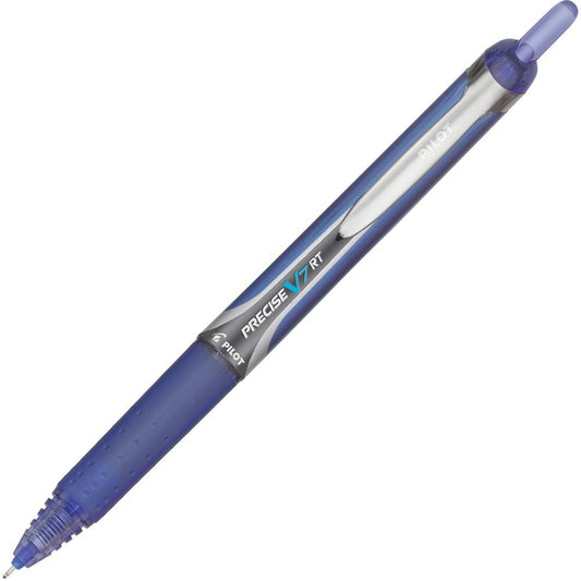 Pilot Precise V7 RT Fine Premium Retractable Rolling Ball Pens - Fine Pen Point - 0.7 mm Pen Point Size - Refillable - Retractable - Blue Water Based Ink - Blue Barrel - 1 Dozen