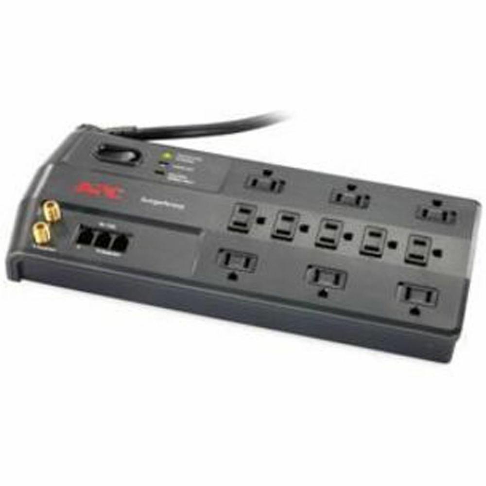 APC P11VT3 SurgeArrest Performance 11-Outlets Surge Suppressor - 11 x NEMA 5-15R - 3020 J - 120 V Input - 120 V AC Output - Modem/Fax/DSL, Cable Modem/Video Protection - 8 ft