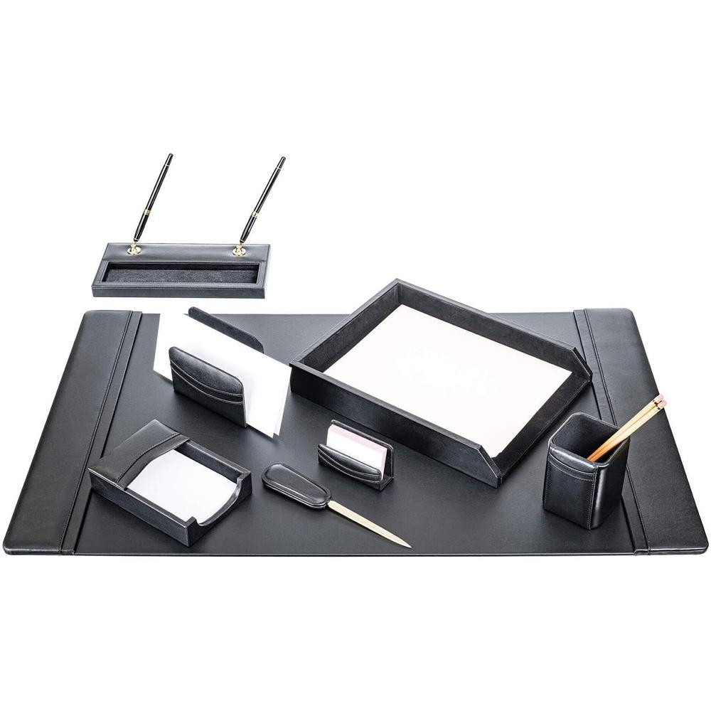 Dacasso Leather 8-Piece Desk Set - 1 Each