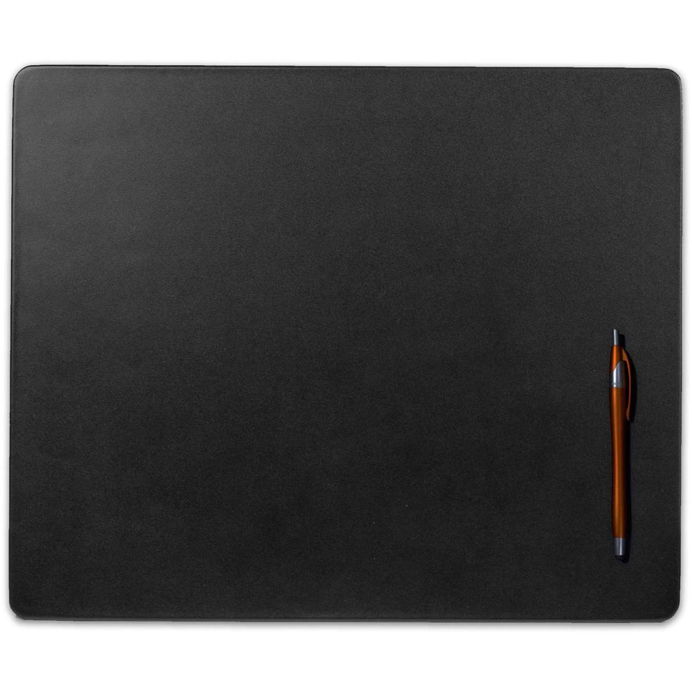 Dacasso Conference Pad - 17" Width x 14" Depth - Felt Backing - Leather - Black