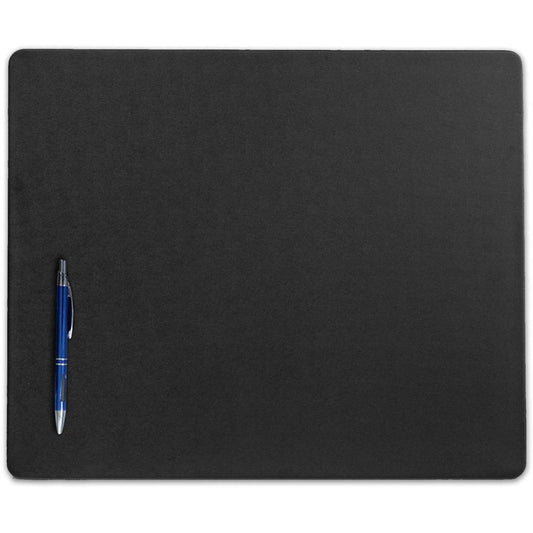 Dacasso Leatherette Conference Pad - 17" Width x 14" Depth - Felt Backing - Leather - Black