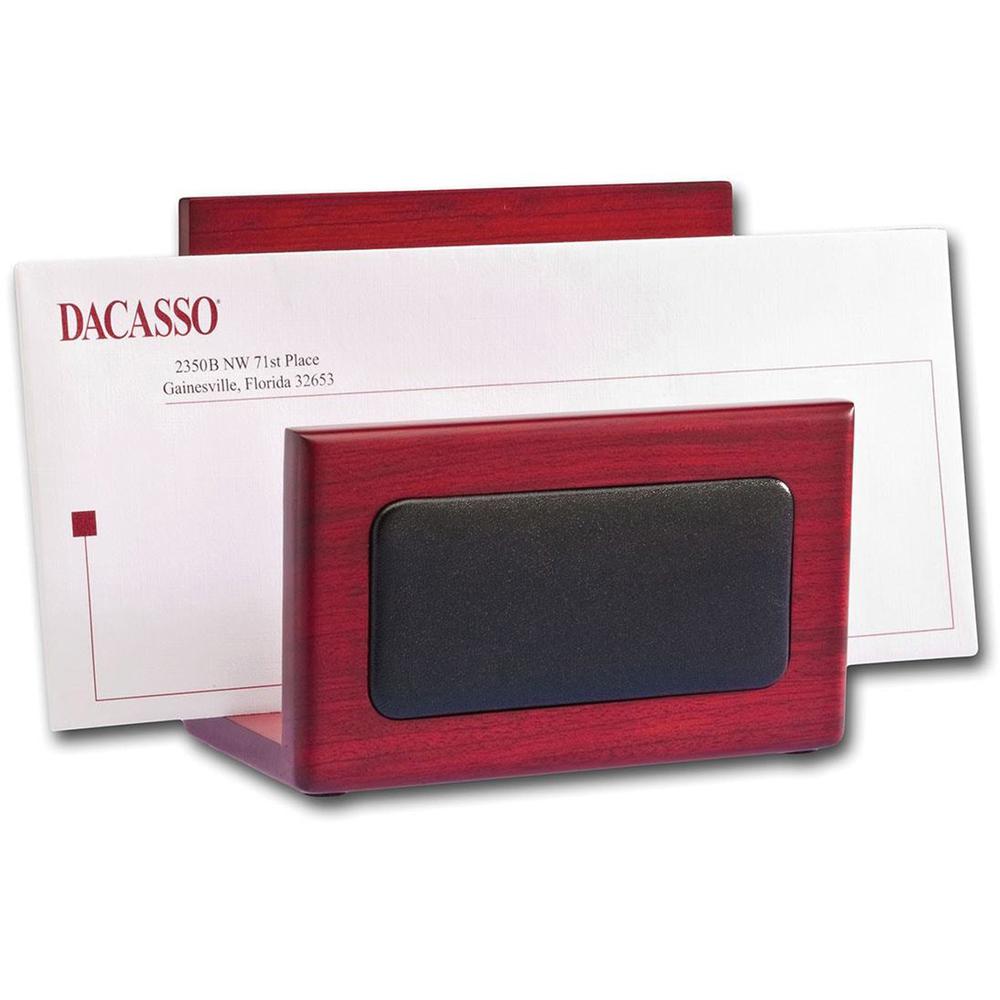 Dacasso Letter Holder - Leather - Rosewood