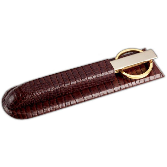 Dacasso Crocodile Embossed Leather Library Set - 1 Each