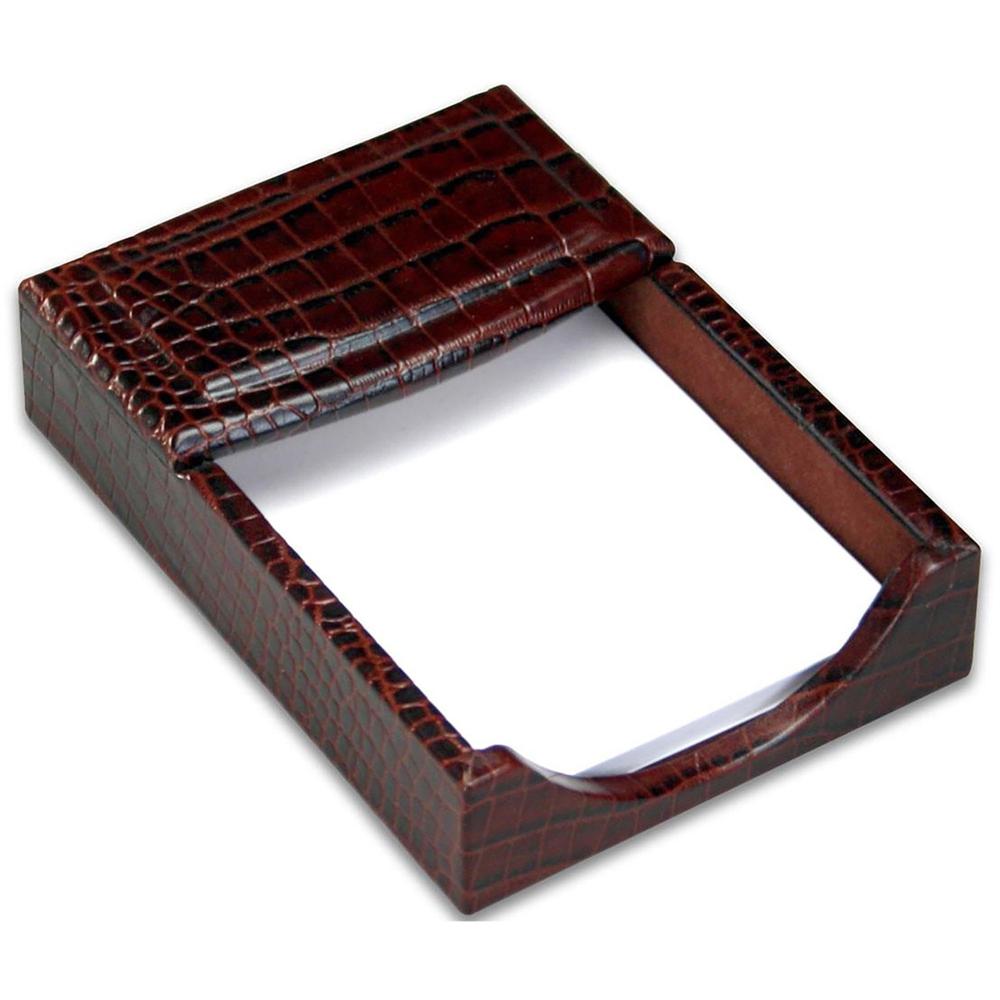 Dacasso Crocodile Embossed Memory Holder - Leather - Brown