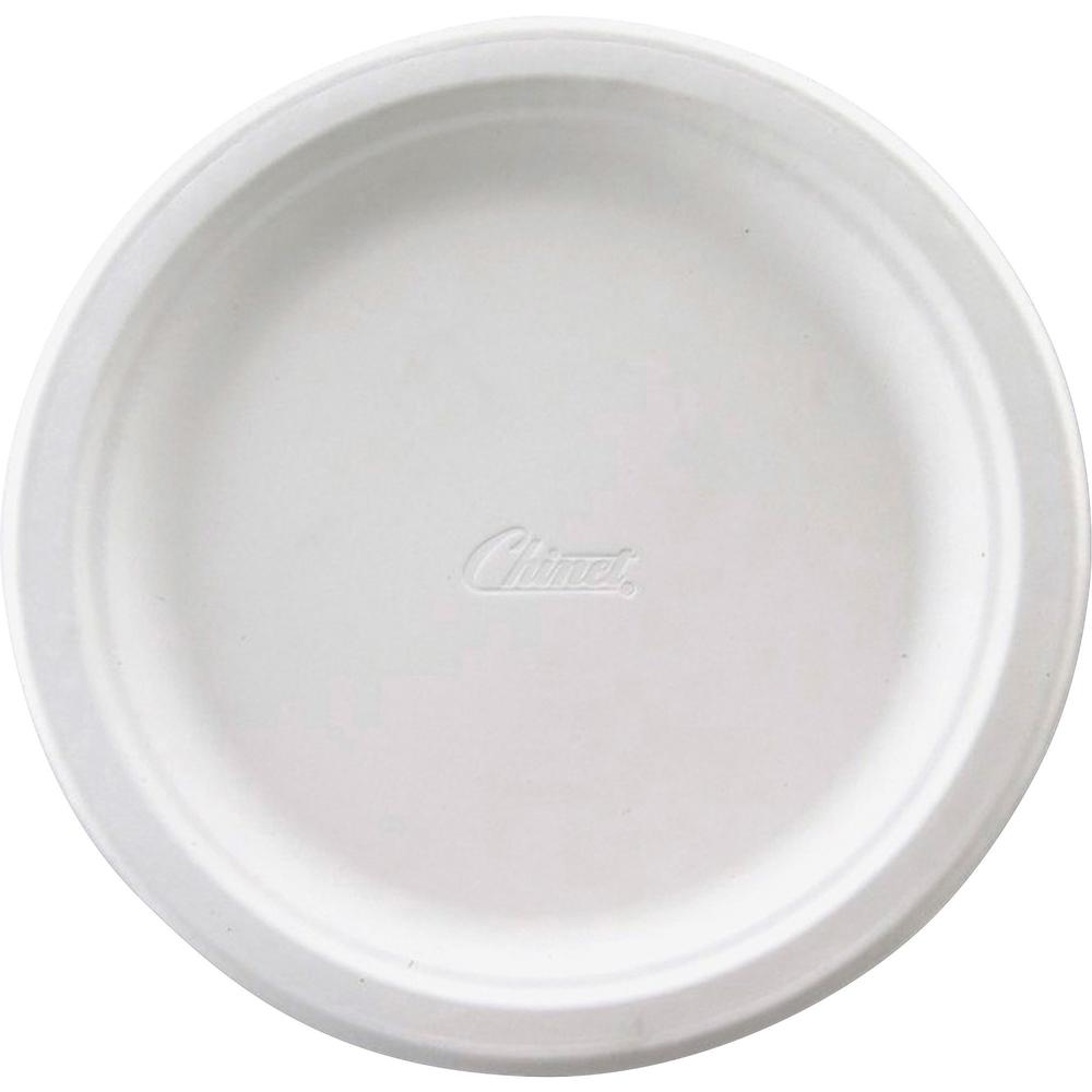 Chinet 8-3/4" Premium Tableware Plates - White - 125 / Pack