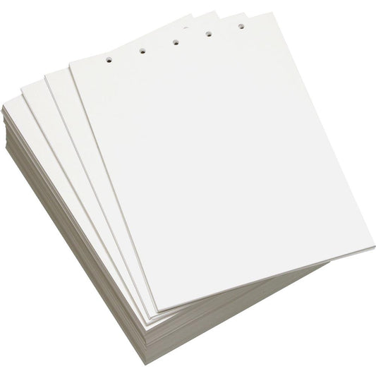 Willcopy Punched Top Custom Cut Sheet - Letter - 8 1/2" x 11" - 2500 / Carton - Pre-punched