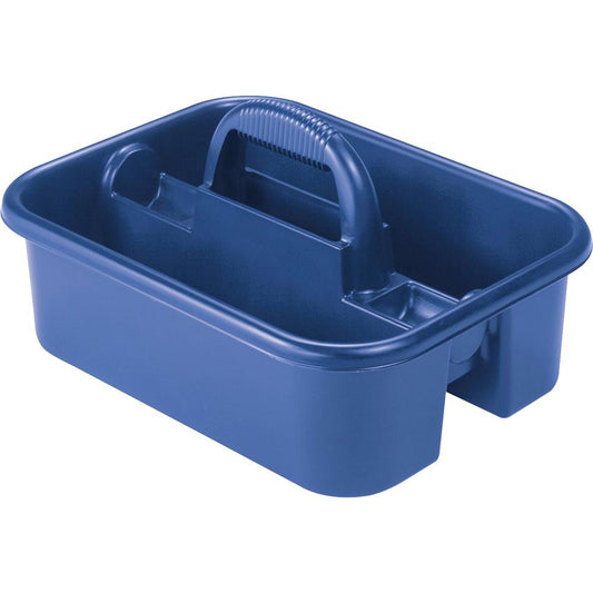 Akro-Mils Handheld Tote Caddy - External Dimensions: 13.8" Width x 18.4" Depth x 9" Height - Polymer - Blue - For Tool - 1 Each