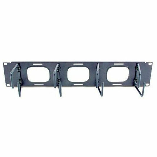 APC 2U Horizontal Cable Organizer - Cable Manager - Black - 1U Rack Height