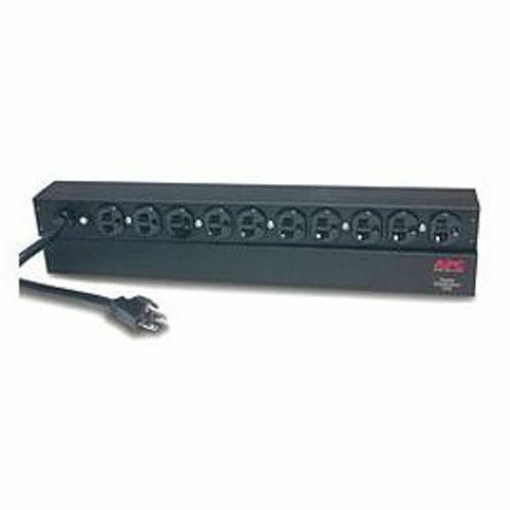 APC Basic Rack 2.4kVA PDU - 10 x NEMA 5-20R - 2.4kVA - 1U 19" Rack-mountable