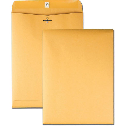 Business Source Heavy-duty Clasp Envelopes - Clasp - #63 - 6 1/2" Width x 9 1/2" Length - 28 lb - Clasp - Kraft - 100 / Box - Kraft