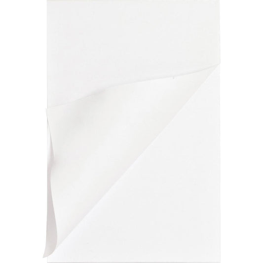 Business Source Plain Memo Pads - 100 Sheets - Plain - Glued - Unruled - 15 lb Basis Weight - 4" x 6" - White Paper - Chipboard Backing - 1 Dozen