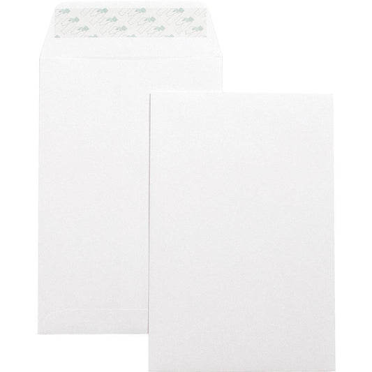 Business Source Self-Seal 6"x9" Catalog Envelopes - Catalog - 6" Width x 9" Length - 28 lb - Self-sealing - Wove - 100 / Box - White