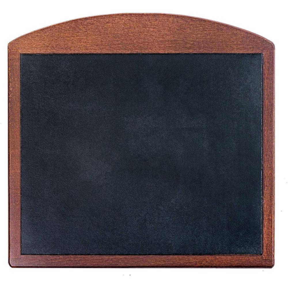 Dacasso Walnut & Leather Mouse Pad - 10" x 9.50" Dimension - Black, Walnut - Leather, Wood - 1 Pack