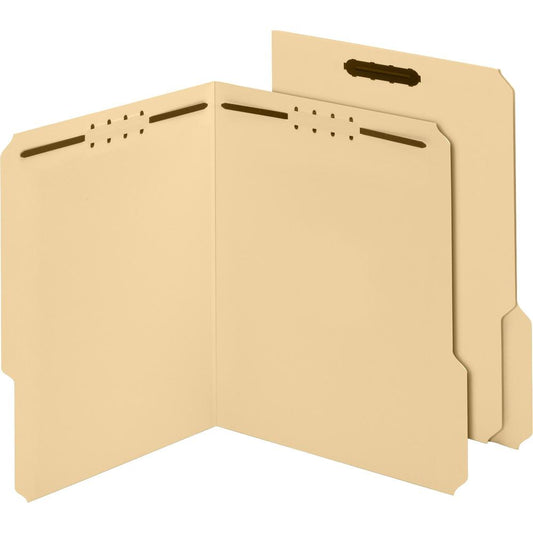 Pendaflex 1/3 Tab Cut Letter Recycled Top Tab File Folder - 8 1/2" x 11" - 3/4" Expansion - 2 x Prong K Style Fastener(s) - 2" Fastener Capacity for Folder - Top Tab Location - Assorted Position Tab P