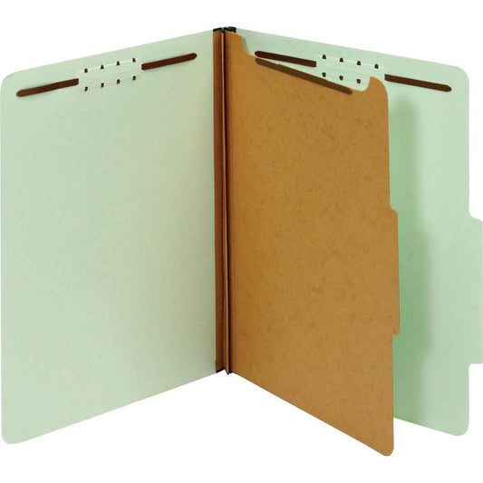 Pendaflex 2/5 Tab Cut Letter Recycled Classification Folder - 8 1/2" x 11" - 2" Expansion - 4 Fastener(s) - 2" Fastener Capacity - Top Tab Location - Right of Center Tab Position - 1 Divider(s) - Pres