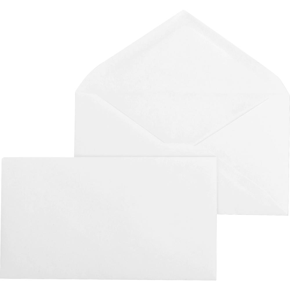 Business Source Diagonal Seam No. 9 Envelopes - Business - #9 - 3 7/8" Width x 8 7/8" Length - 24 lb - Gummed - Wove - 500 / Box - White