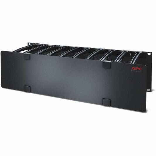 APC by Schneider Electric Horizontal Cable Manager - Cable Manager - Black - 2U Rack Height - TAA Compliant