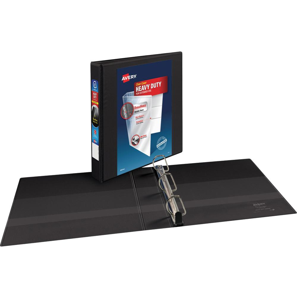 Avery&reg; Heavy-Duty View Binder - 1 1/2" Binder Capacity - Letter - 8 1/2" x 11" Sheet Size - 375 Sheet Capacity - Slant Ring Fastener(s) - 4 Pocket(s) - Polypropylene - Orchid, Red, Mint - Recycled