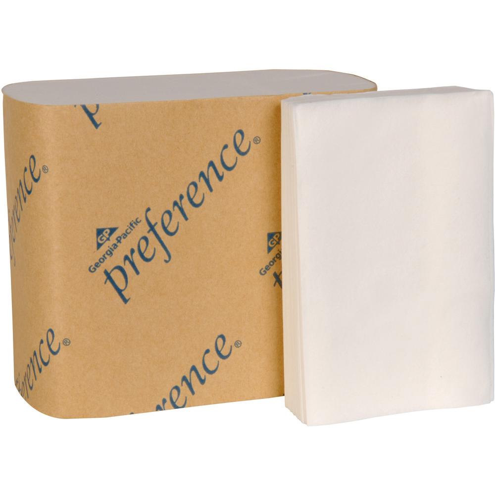 Preference Interfold Toilet Paper - 2 Ply - Interfolded - 4" x 5" - White - Durable - For Office Building, School, Public Facilities - 60 / Carton