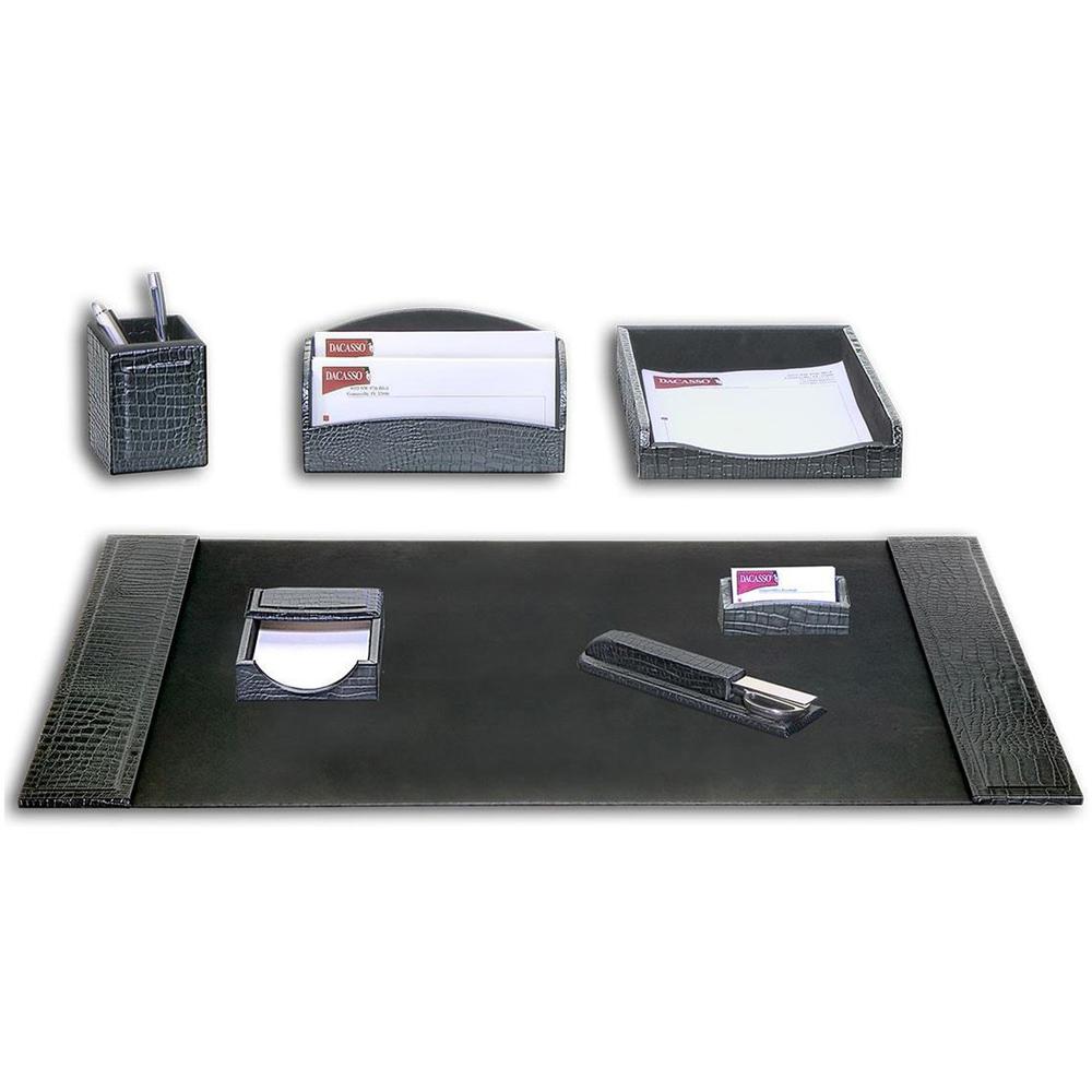 Dacasso Embossed Leather Desk Set - 1 Each